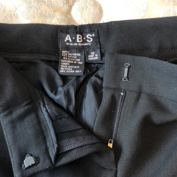 A.B. S. BY ALLEN SCHWARTZ HEAVY BLACK SUIT SIZE 10 BEADS ACCENT LINED NWOT#057 - Picture 8 of 16
